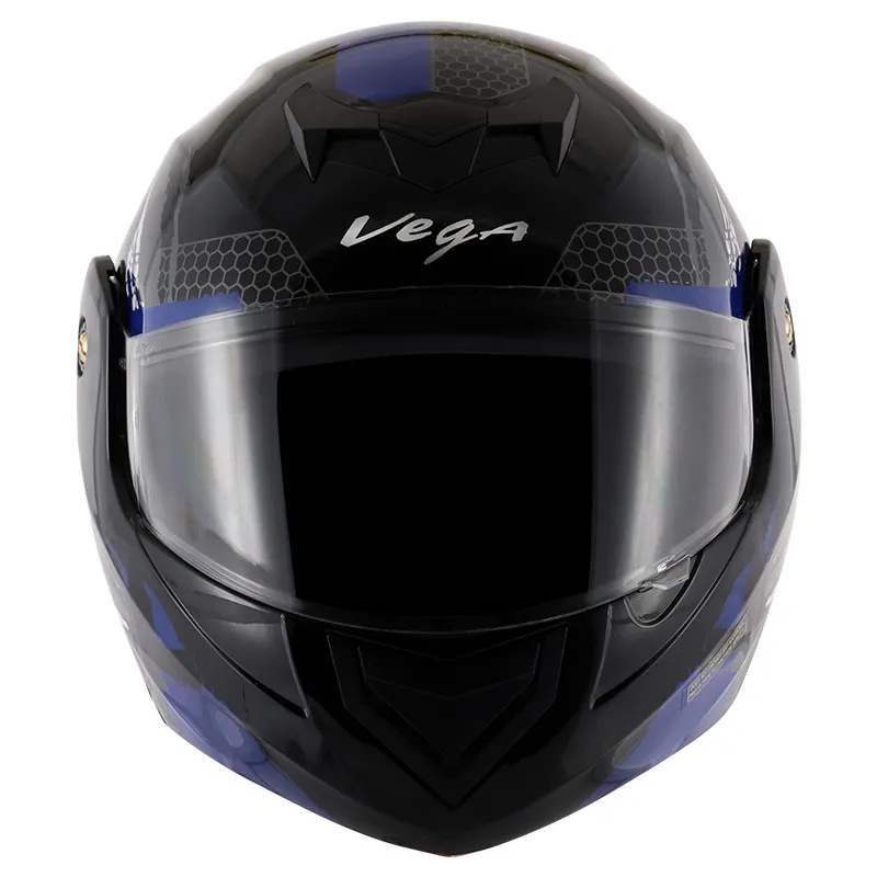 VEGA Crux Dx Flex Black Blue Full Face Helmet