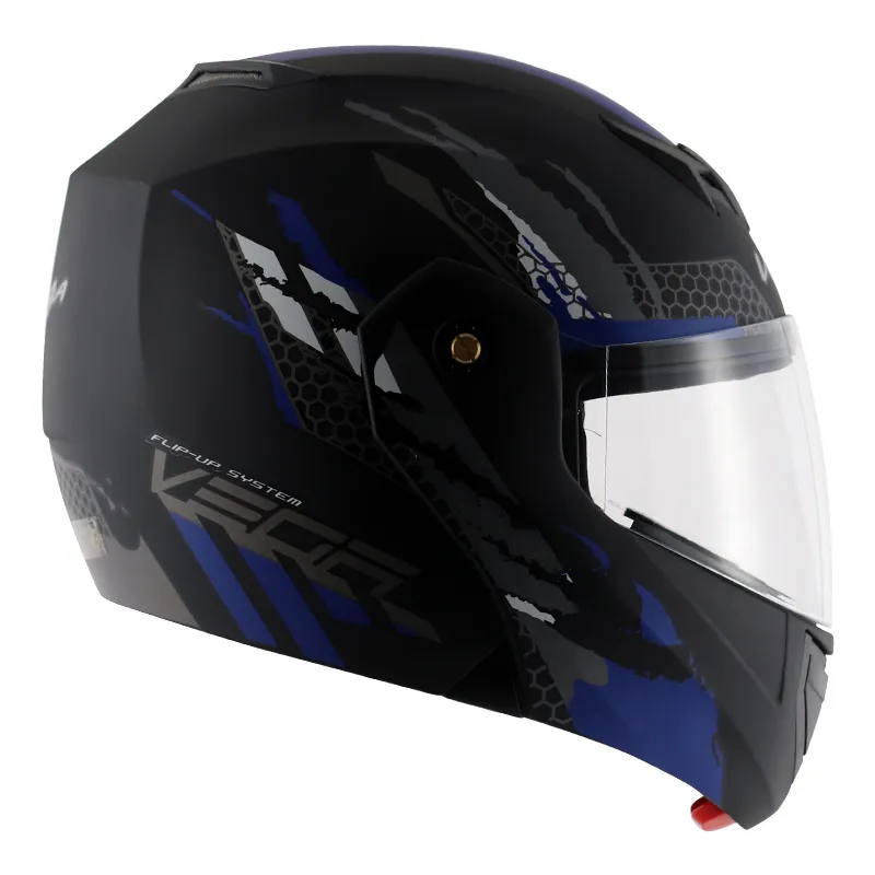 VEGA Crux Dx Flex Dull Black Blue Full Face Helmet