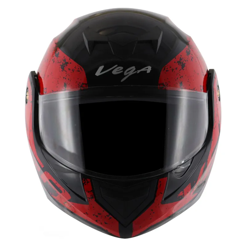 VEGA Crux Dx Victor Black Red Full Face Helmet