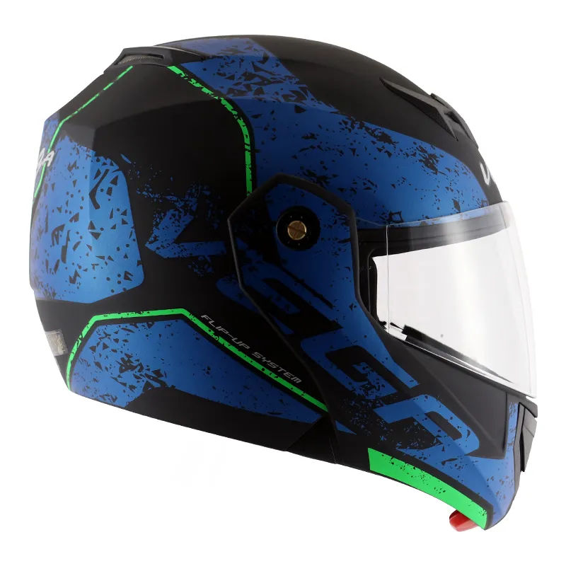 VEGA Crux Dx Victor Dull Black Blue Full Face Helmet