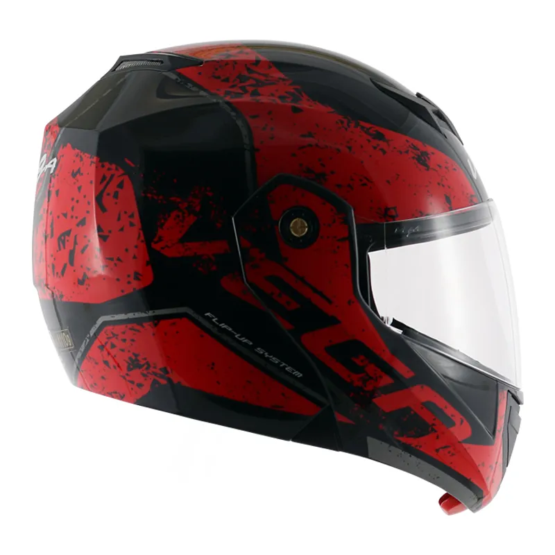 VEGA Crux Dx Victor Dull Black Red Full Face Helmet