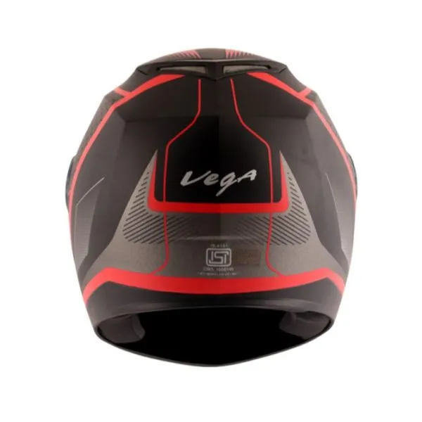 VEGA Edge Dx Blast Dull Black Orange Full Face Helmet