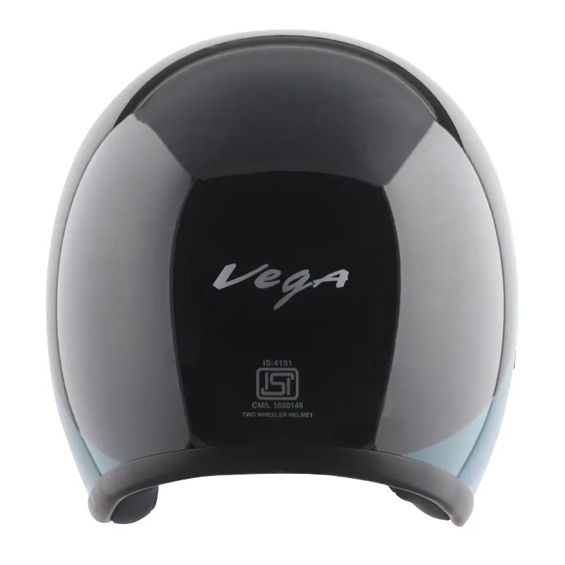 VEGA Jet Dx W Peak Urban Black Blue Half Face Helmet