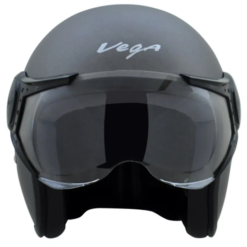 VEGA Jet Dull Anthracite Half Face Helmet