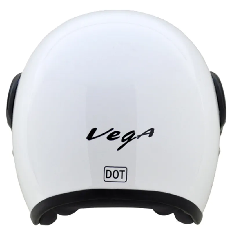 VEGA Jet White Half Face Helmet