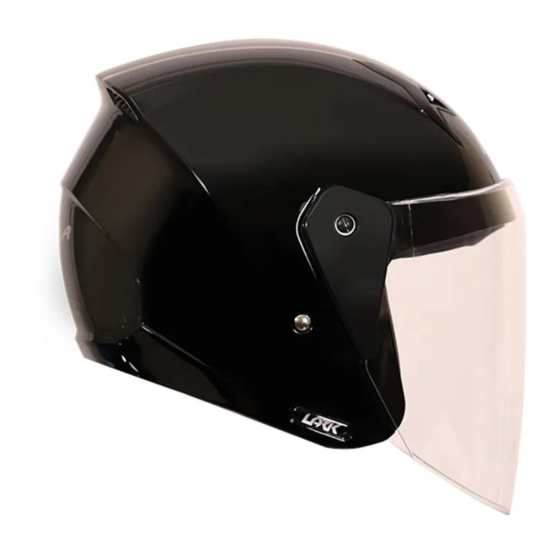 VEGA Lark Black Half Face Helmet