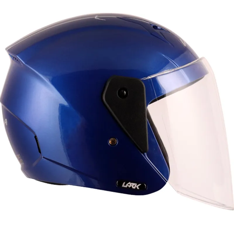 VEGA Lark Blue Half Face Helmet