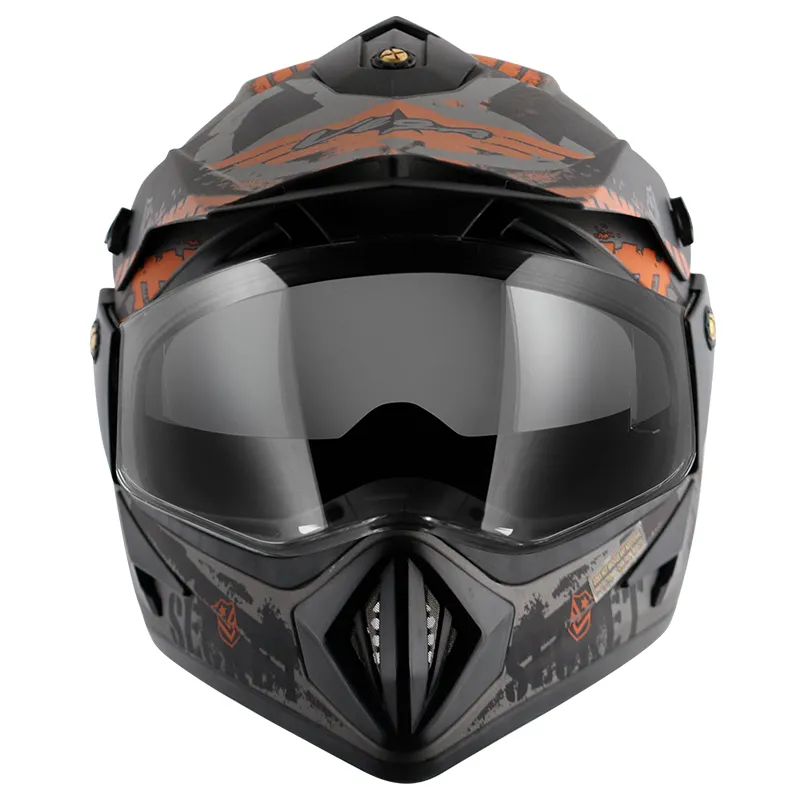 VEGA Secret Dull Anthracite Black Off Road Helmet