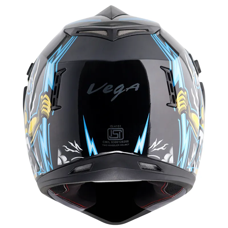 VEGA Thunder Black Blue Off Road Helmet