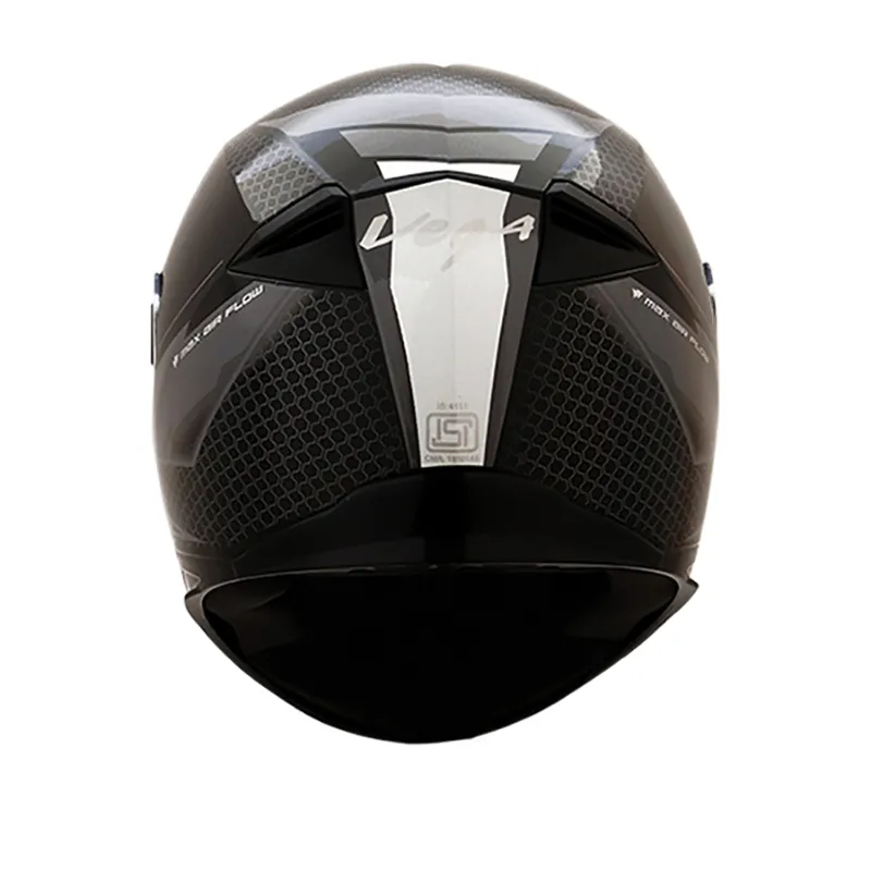VEGA Ryker Bolder Black Silver Full Face Helmet