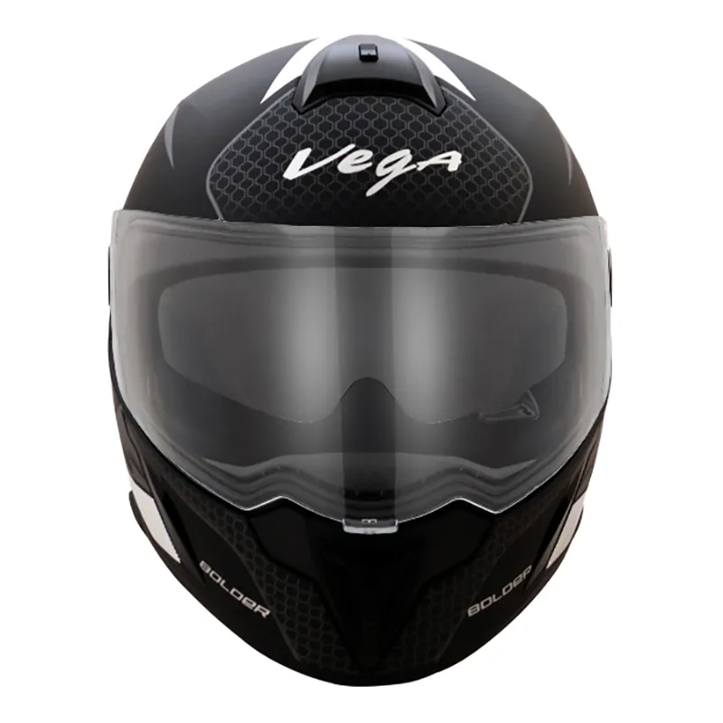 VEGA Ryker Bolder Dull Black Silver Full Face Helmet