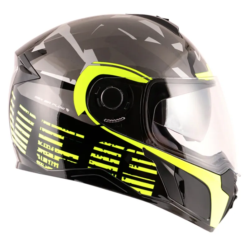 VEGA Ryker Camo Black Neon Yellow Full Face Helmet
