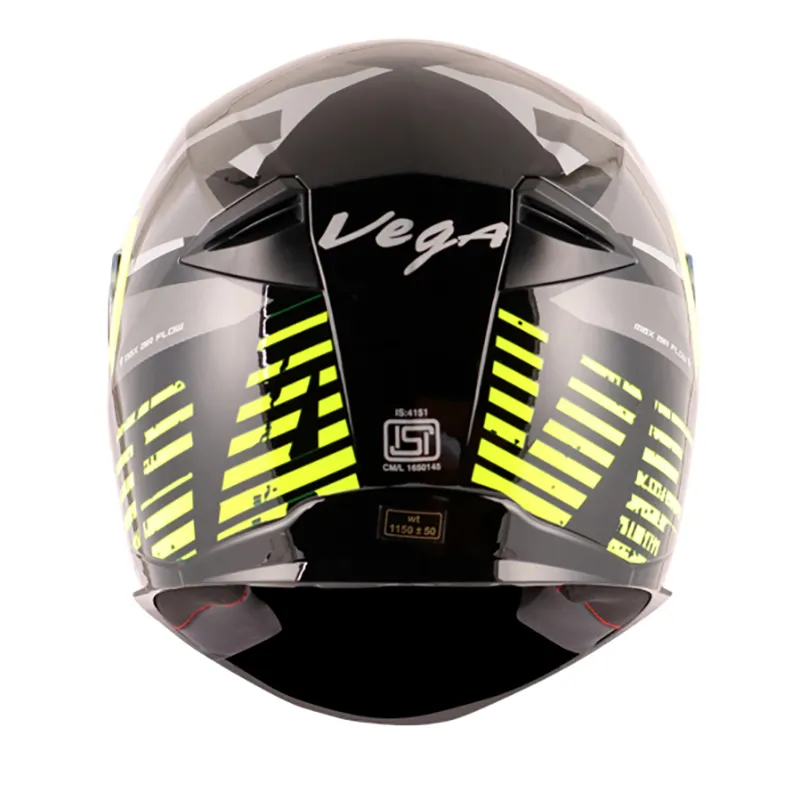 VEGA Ryker Camo Black Neon Yellow Full Face Helmet