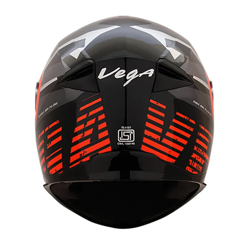 VEGA Ryker Camo Black Orange Full Face Helmet