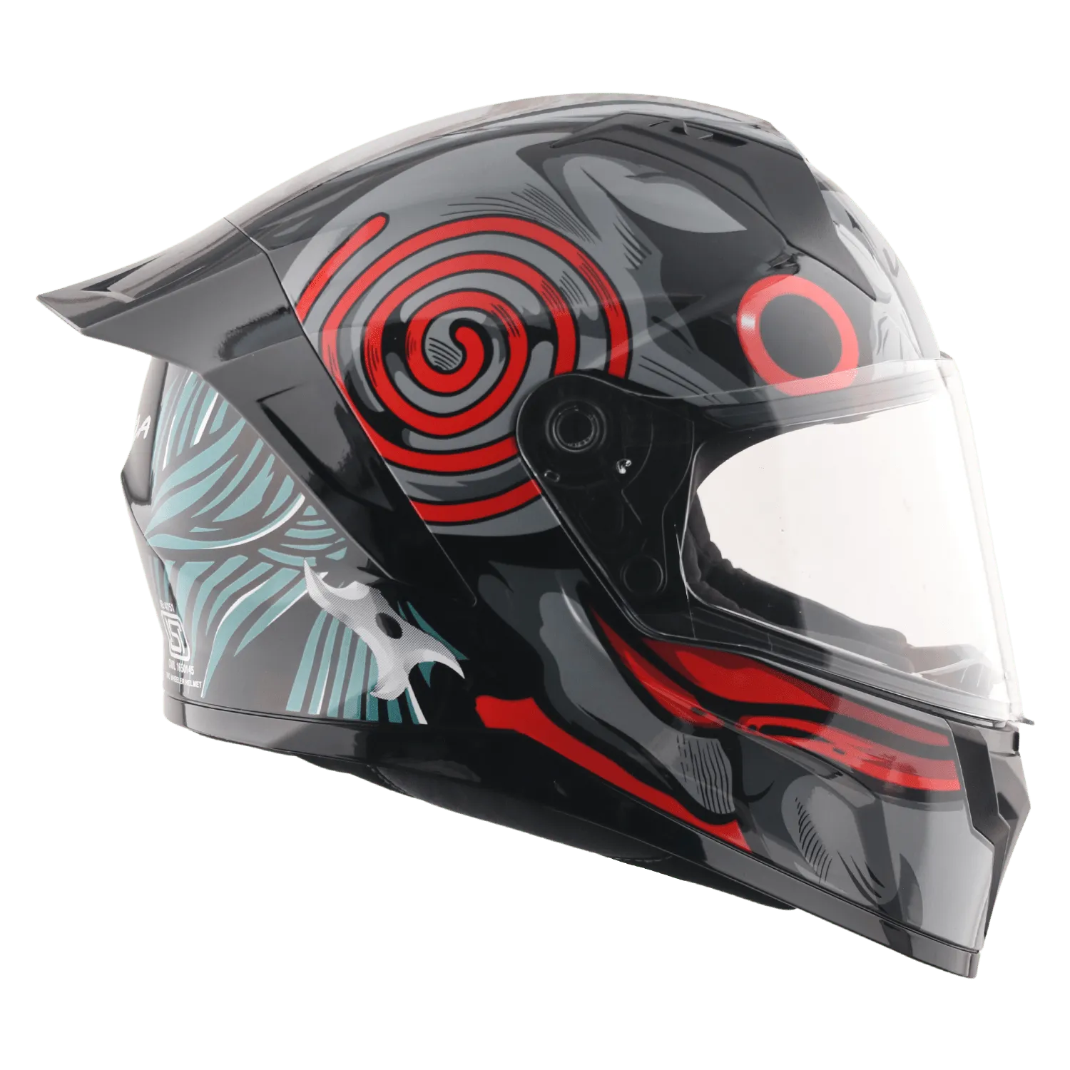 VEGA Sonic Dx Saw Black Red Full Face Helmet