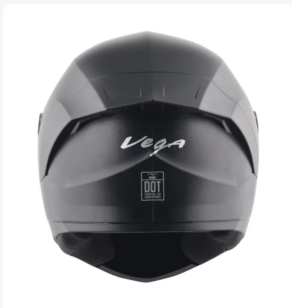 VEGA Sonic Tf Black Full Face Helmet