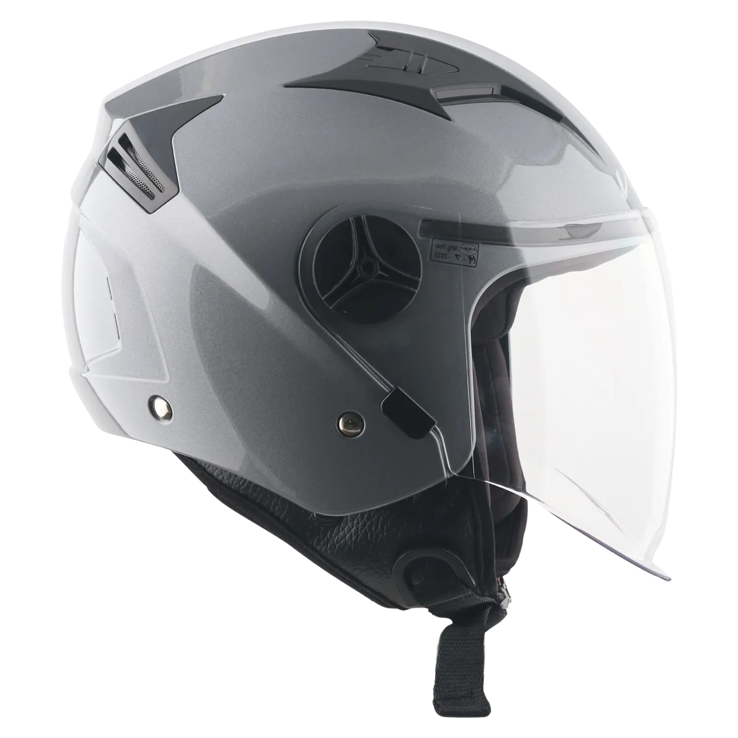 Vega Clark Solid Athena Grey Half Face Helmet