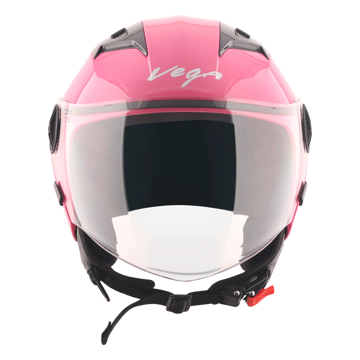 Vega Clark Solid Pink Half Face Helmet