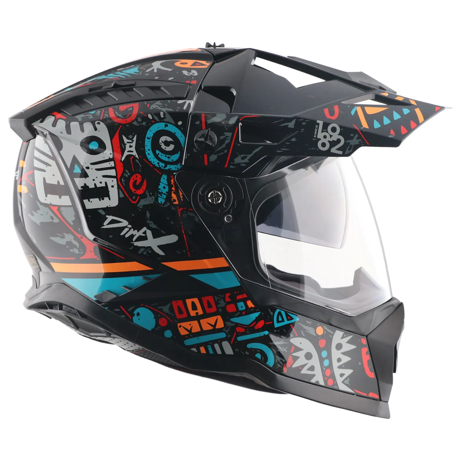 Vega Dirt Dx Challenge Black Red Off Road Helmet