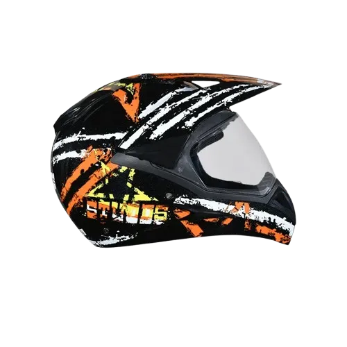 VEGA Motocross Orange Black Off Road Helmet