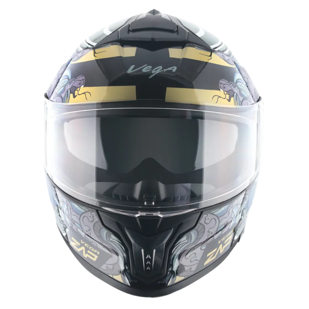 Vega Zap Dx Medusa Black Gray Full face Helmet