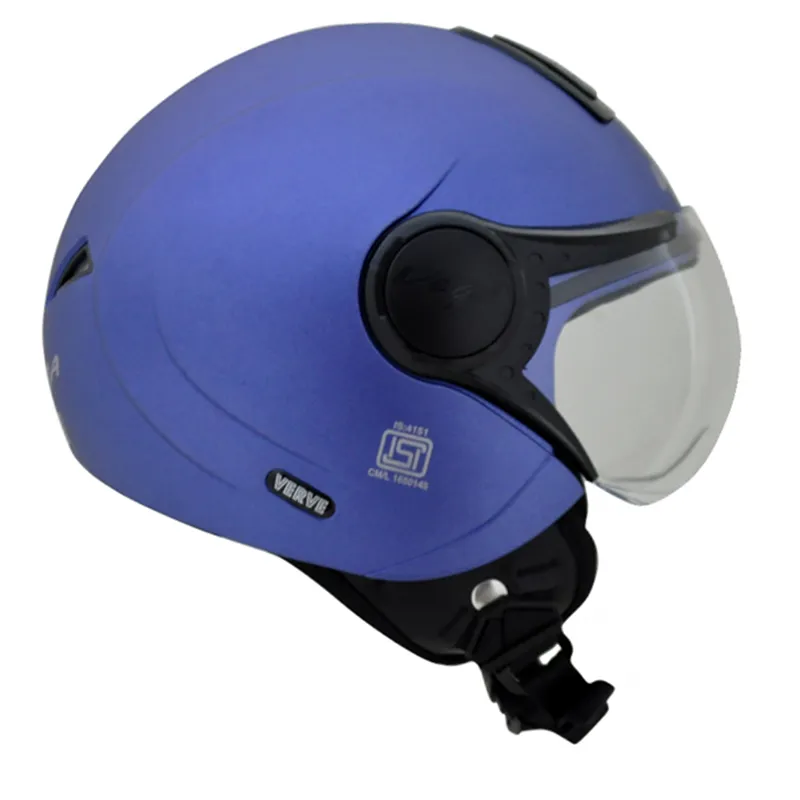 VEGA Verve Dull Blue Half Face Helmet