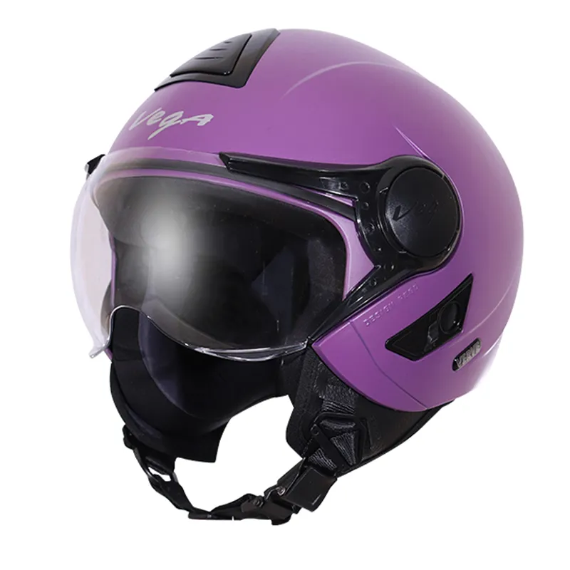 VEGA Verve Dull Purple Half Face Helmet