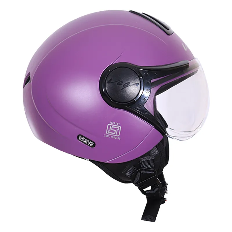 VEGA Verve Dull Purple Half Face Helmet