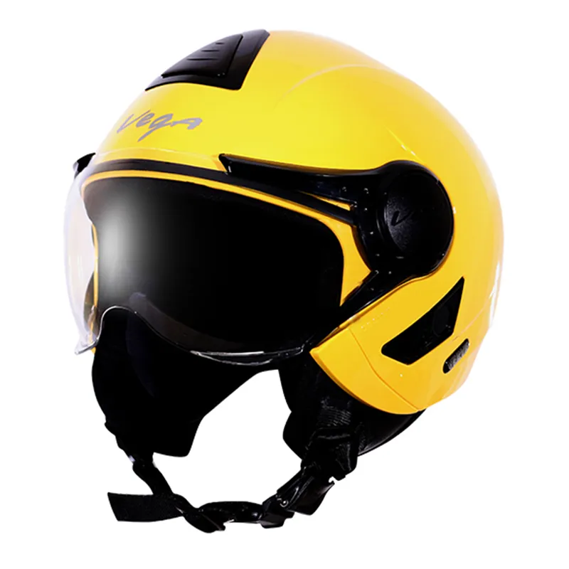 VEGA Verve Yellow Half Face Helmet