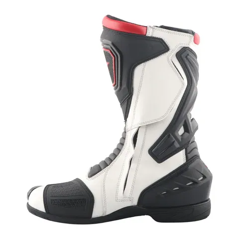 Axor Slip Stream Pro(10) Black White Red Riding Gears Boots