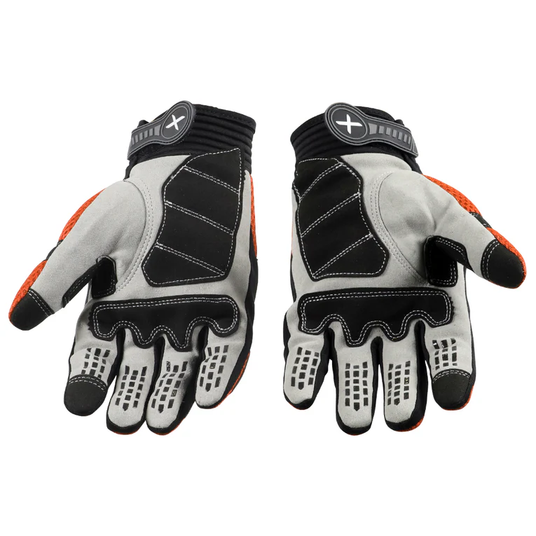 AXOR Air Stream Black Orange Gloves Riding Gears