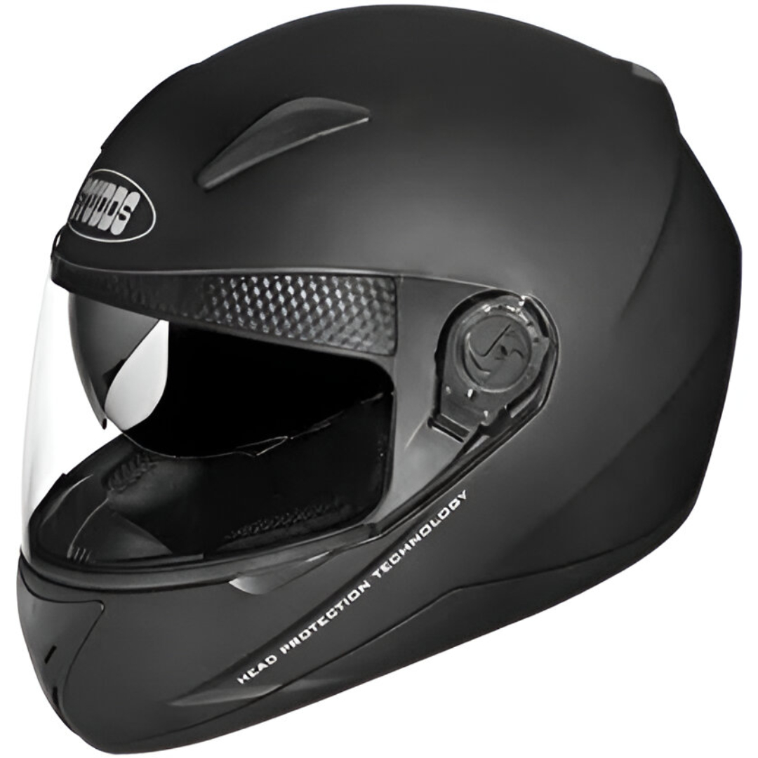 STUDDS Shifter Matt Black Full Face Helmet – Sparkly Helmets